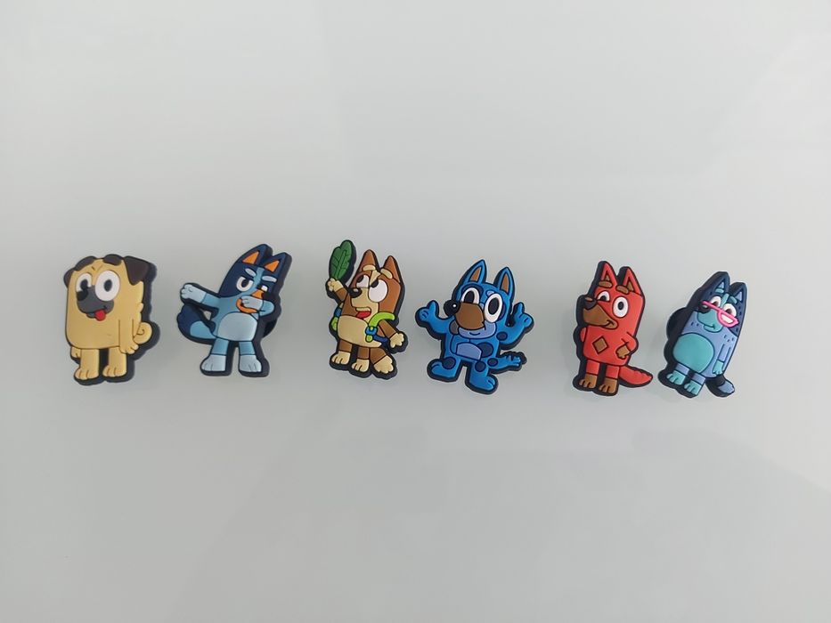 Bluey i Bingo Przypinki do butów typu Crocs Zestaw 6 szt