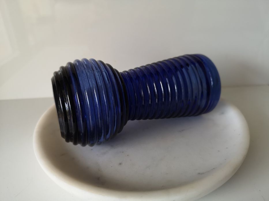 wazon kobaltowy Prądniczanka vintage