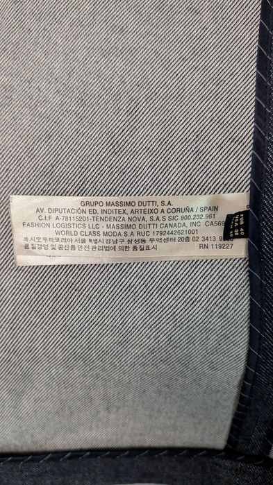 Massimo Dutti elegancka szara marynarka żakiet damski M