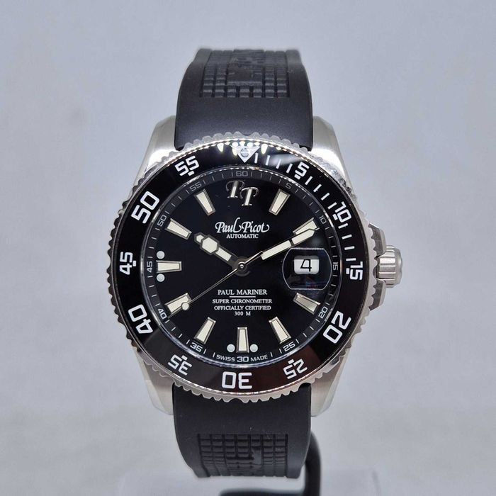 Promocja Paul Picot Paul Mariner 5 Newton P4354 Black rubber