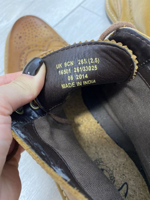 Ботинки Clarks 44 размер броги