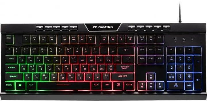 клавиатура 2E KG300 LED Gaming black