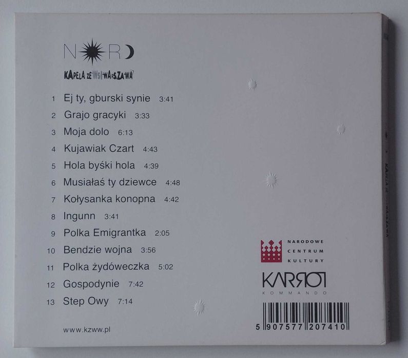 Kapela ze wsi Warszawa - Nord CD 2012