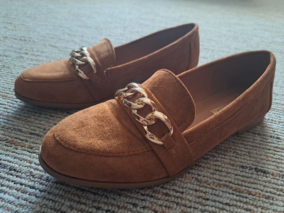 Damskie zamszowe mokasyny loafersy Dee Zee  36