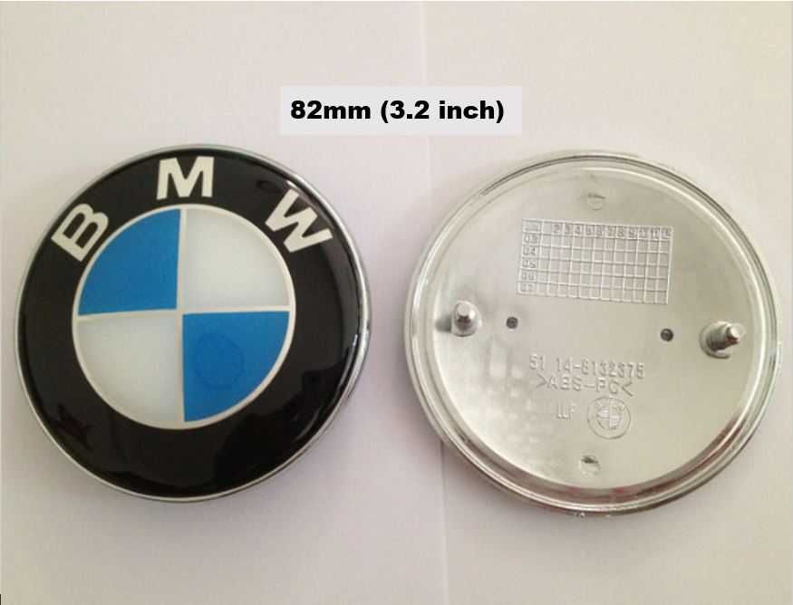 PROMOÇÃO 10 símbolos 82mm azul e branco (cor original) para BMW