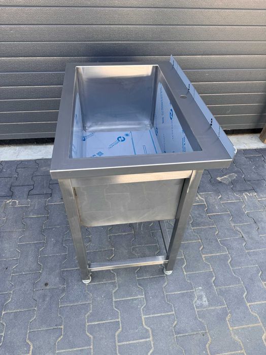 Meble gastronomiczne Basen gastronomiczny nierdzewny inox  1000x600x850 gł. 300 bez półki kuchnia restauracja stal nierdzewna ASIS