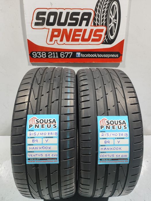 2 pneus semi novos 215-40R18 Hankook - Oferta dos Portes