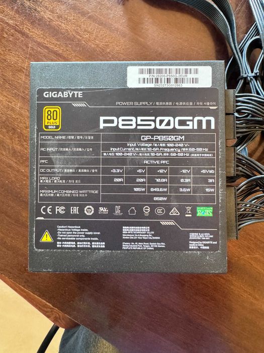 Gigabyte P850GM 850W 80 Plus Gold Zasilacz
