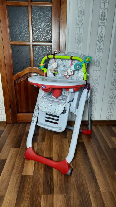 ‼️з НОВИМ ЧОХЛОМ Chicco polly 2start столик дитячий для годування