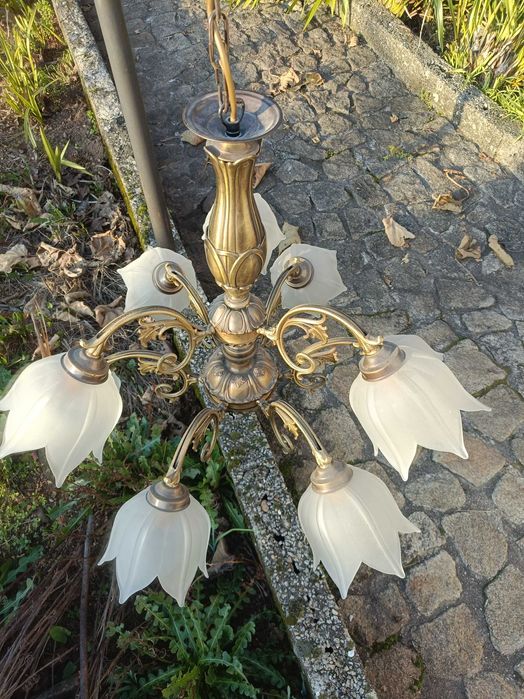 Candeeiro de sala com 9 lâmpadas