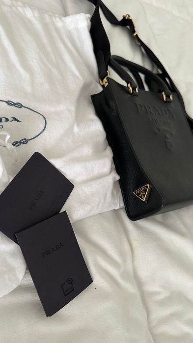 Bag black prada sofiano