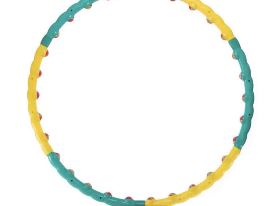 Масажний складний обруч Hula Hoop COLOR BALL, хула хуп, 6 секцій для схуднення