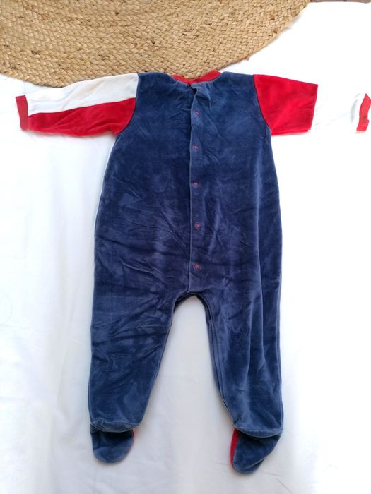 Romper Azul com Helicóptero, de Bebé