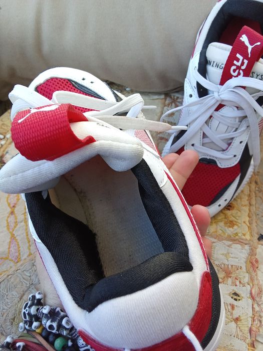 Ténis sapatilhas Puma Roxas basket desporto