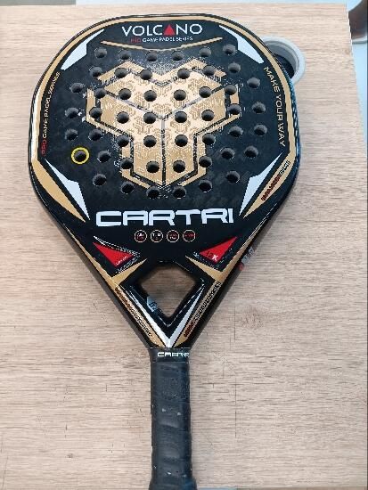 raquete papel volcano cartri