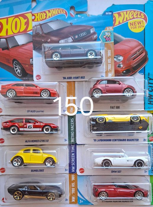 Моделі машинок хот вілс Європа Ауді, бмв, феррарі, фольксваген від 90