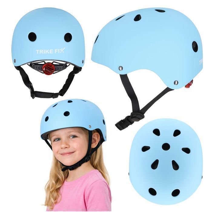 Kask Dziecięcy na Rower Hulajnogę z Lampką LED Regulowany Rowerowy M