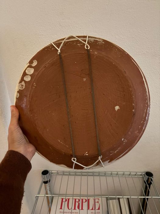 Traditional Ceramic Plate + 1970s Tile437155653391503362