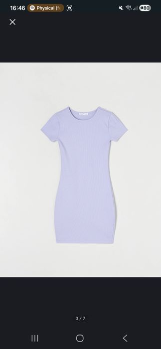 Fioletowa sukienka mini