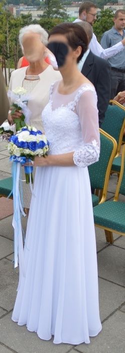 Suknia ślubna biała 36