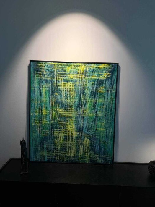 Quadro pintura Mr. Kas artista portugues 100x115cm