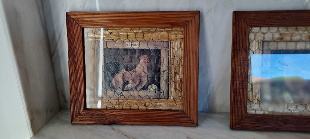 quadros rústicos com galinhas