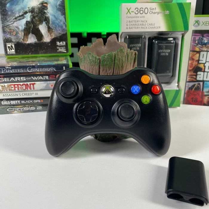 Консоль Xbox 360 S Freeboot приставка Іксбокс Б/У + Геймпад Оригінал + Kinect + 5 встановлених ігор асортимент приставок хбокс