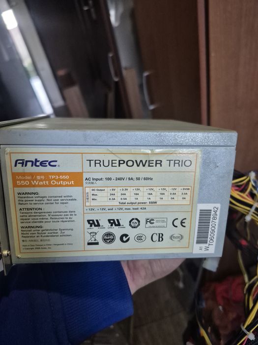 zasilacz komputerowy Antec TruePower Trio TP3-550.