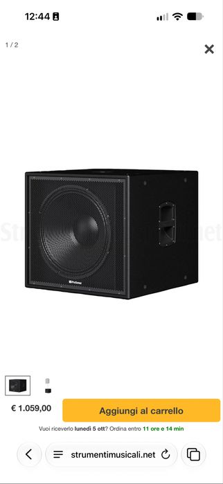 Sistema de som PA PreSonus — 2 colunas CDL12P + 2 subs CDL Sub18
