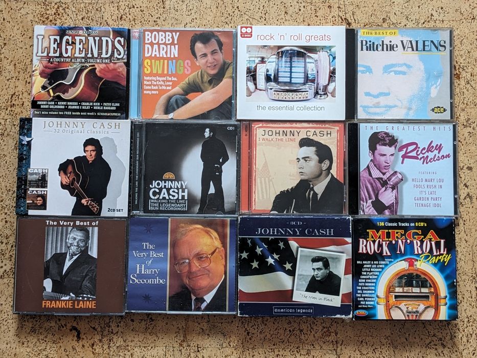 CD диски Roy Obrison, Elvis Presley, Johnny Cash, Buddy Holly, Supreme