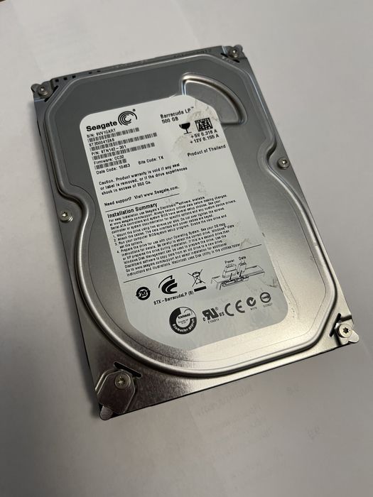 Жесткий диск HDD Seagate 500 GB: 300 грн. - Комплектующие и аксессуары ...