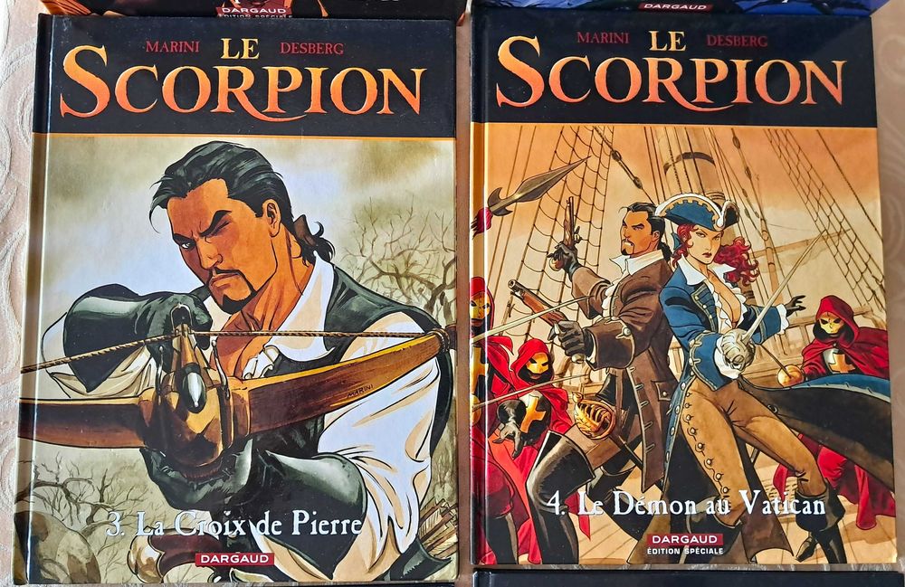 Livros BD - Desberg & Marini - Le Scorpion (edição em francês) - Primeiros 12 volumes