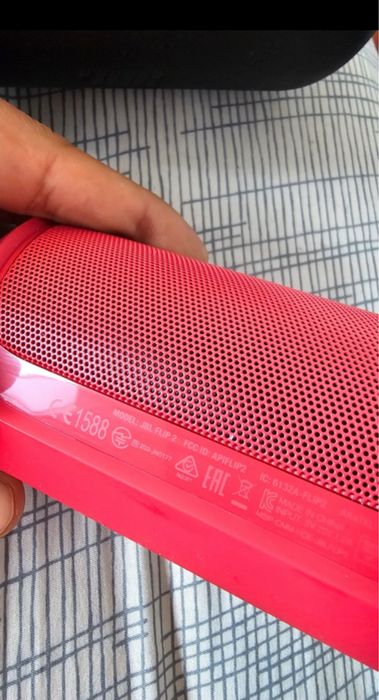 Coluna Bluetooth JBL Flip 2 Original – Vermelha – Com Bolsa de Transporte