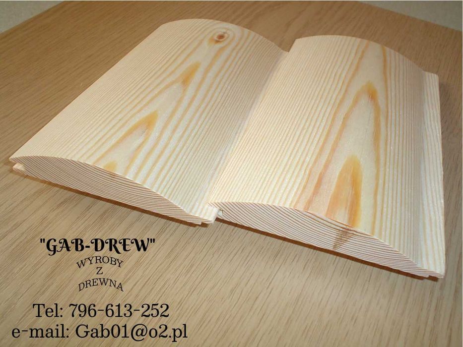 Deska Elewacyjna Imitacja Bala P-2 Gr.23x147 /Półbal Podbitka Tarasowa