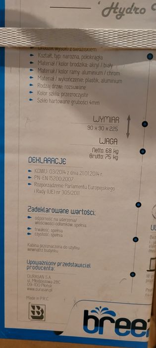 Kabina prysznicowa Neptun Hydro  WS-90