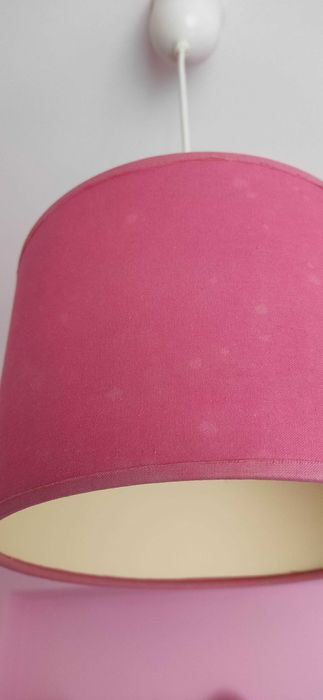 Candeeiro de Secretária e Abajour Rosa