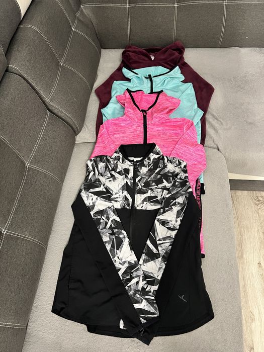 Ubrania dziewczęce r. 146, kurtka, spodnie narciarskie, kombinezon