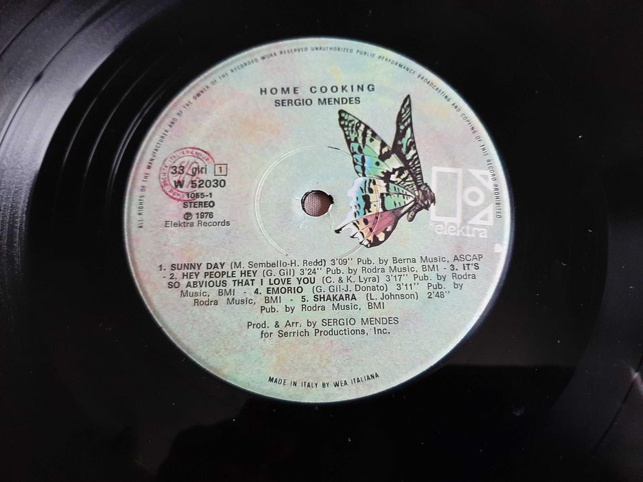 Sérgio Mendes & Brasil `77 - Home Cooking - Itália - Vinil LP