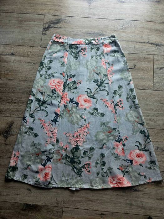 Spódnica midi Mango kwiaty