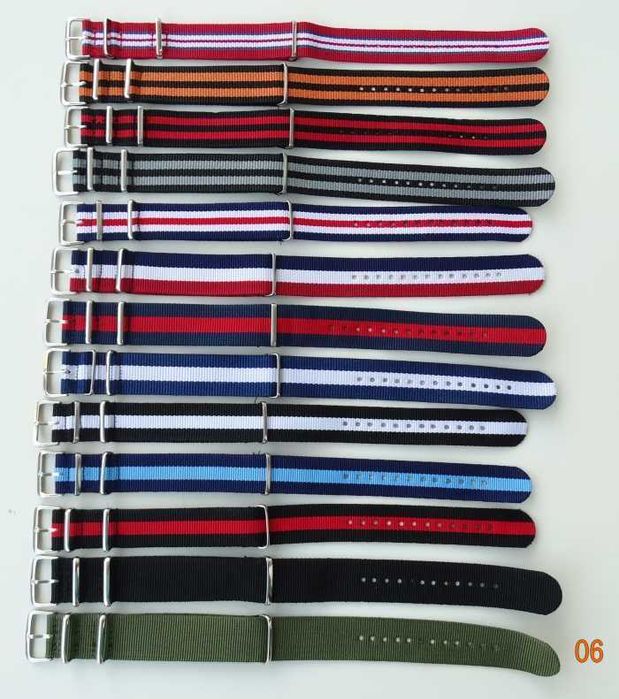 Paski do zegarka 18mm 20mm 22mm nylonowe NATO