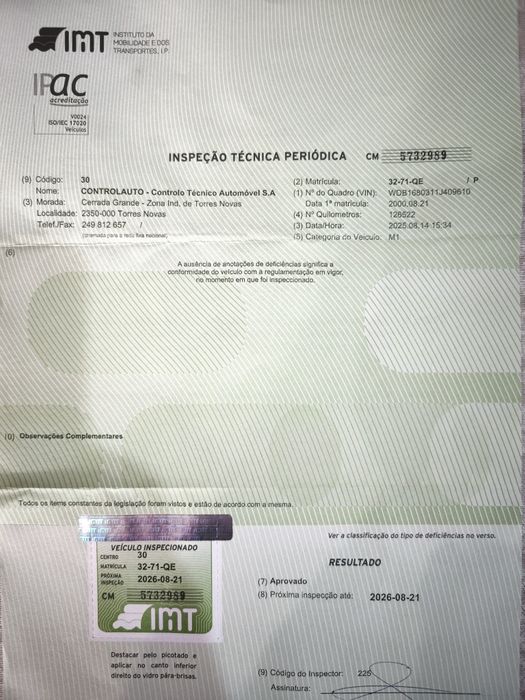 Mercedes A140 Elegance 1.4 | 129.000 km | Pintura Nova | Pneus  Novos