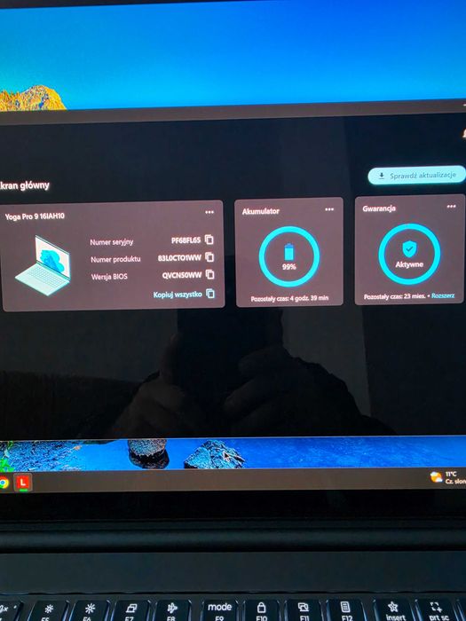 Yoga Pro 9 16IAH10 Ultra 9 285H 32GB 1TB 3.2K OLED 120Hz DOTYK RTX 5060