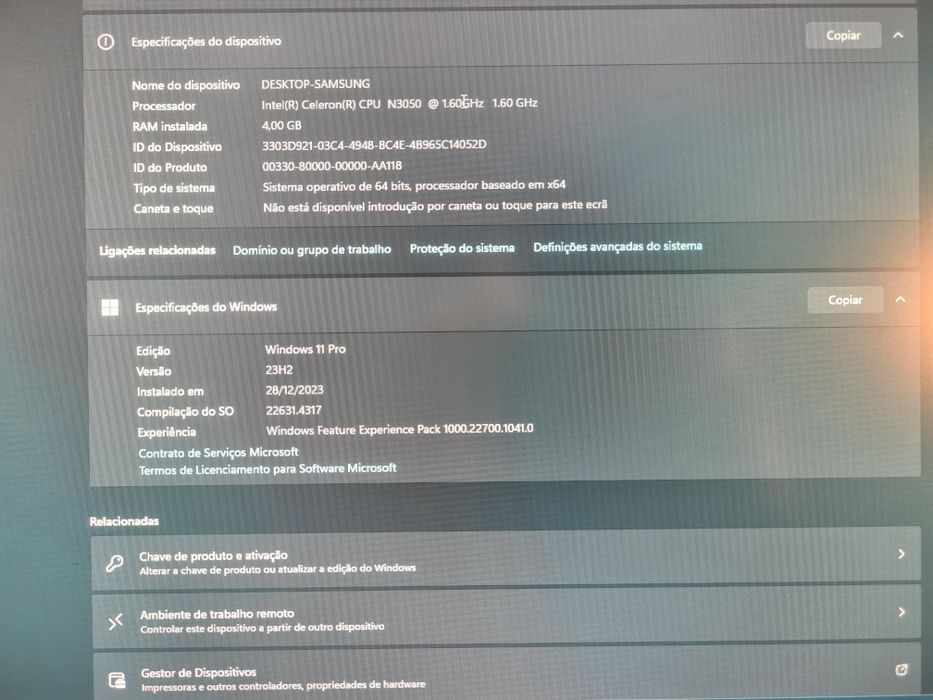 Computador Asus all in one v200