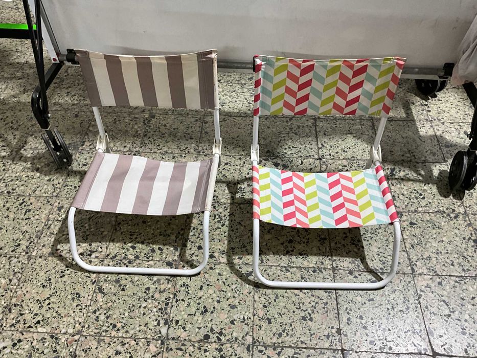 Cadeiras de praia ou acampamento