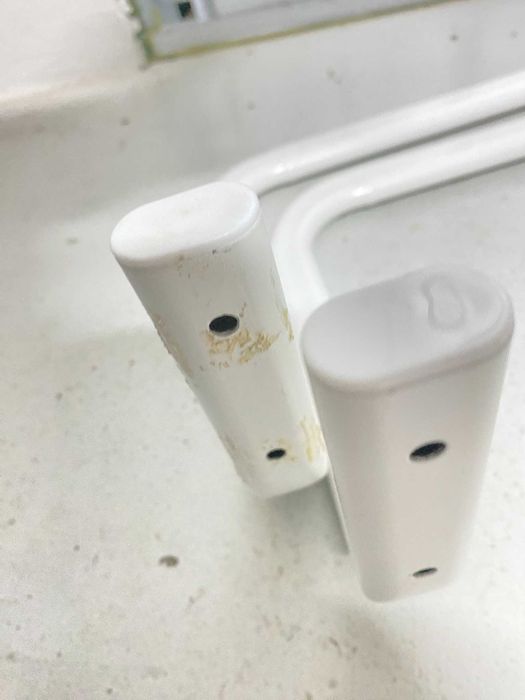 Conjunto de 2 varões brancos extensíveis Ikea