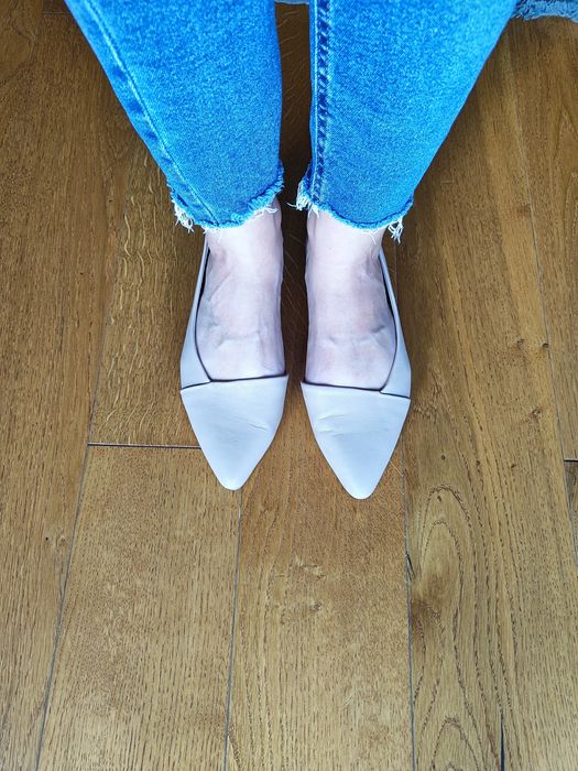 Beżowe baleriny z czubkiem 36 Jenny Fairy CCC