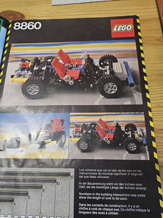 Lego technic 8860 Car Chassi z 1980 roku