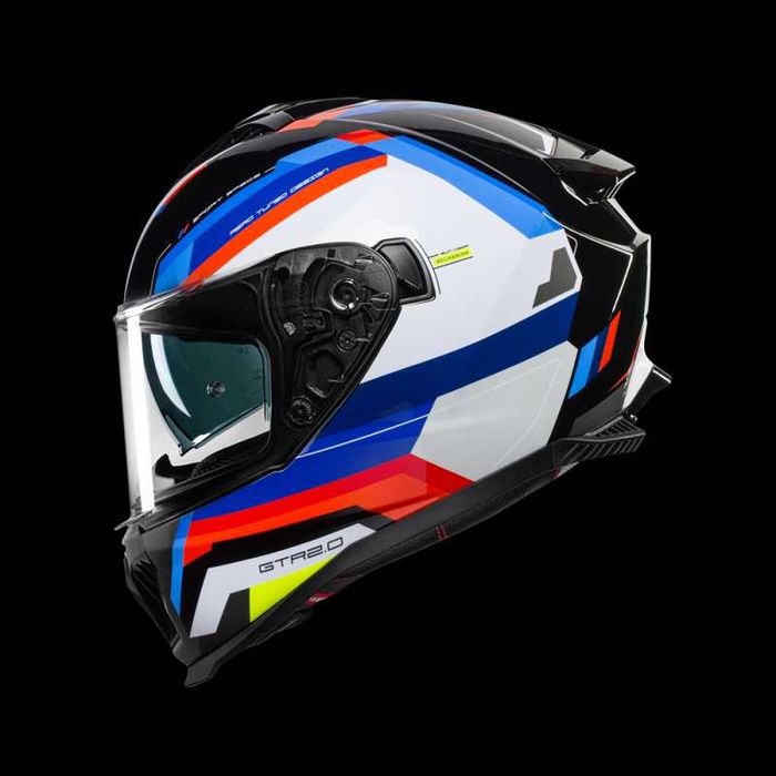 CAPACETE CMS GTR 2.0 SPEEDSTER azul e vermelho