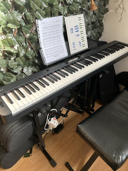 Teclado casio cdp s350 com saco de trabaporte e suporte como novo!