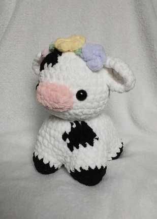 Pluszak Maskotka Krowa na szydełku